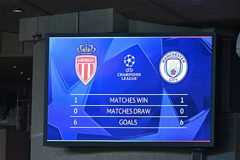 دقيقة بدقيقة.. موناكو يواجه مانشستر سيتي في دوري أبطال أوروبا